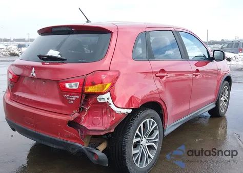 2016 Mitsubishi Outlander Sport 2.4 Es из США, поврежденный, VIN JA4AR3AW3GZ042614